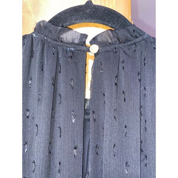 Draper James Long black sleeveless tiered smocked at waist lined Flowy Size S - Picture 3 of 9